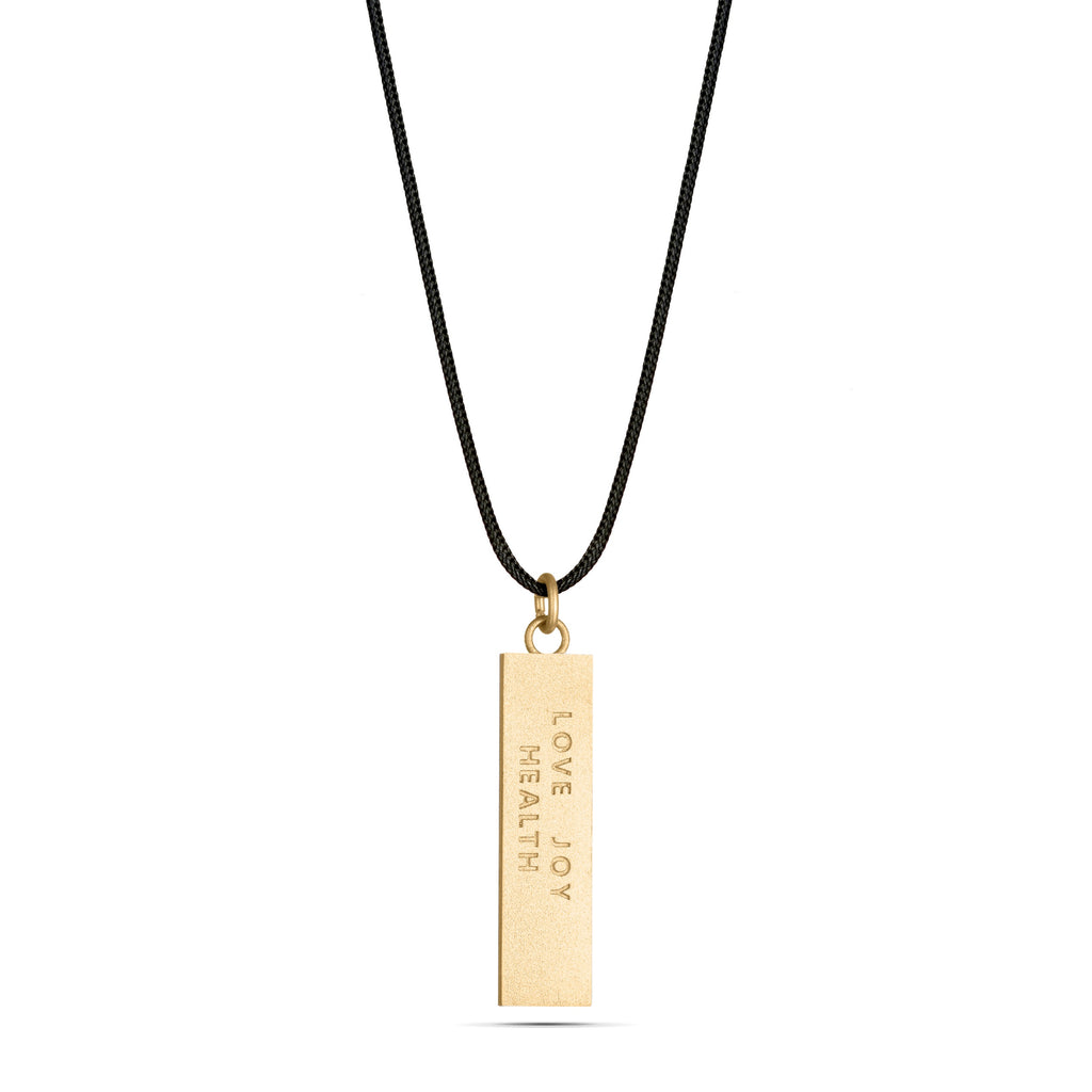 Bar Gold & Enamel Cord - available in 2 colors