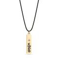 Bar Gold & Enamel Cord - available in 2 colors