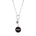 Silver & Enamel Halo with charm - available in 4 colors