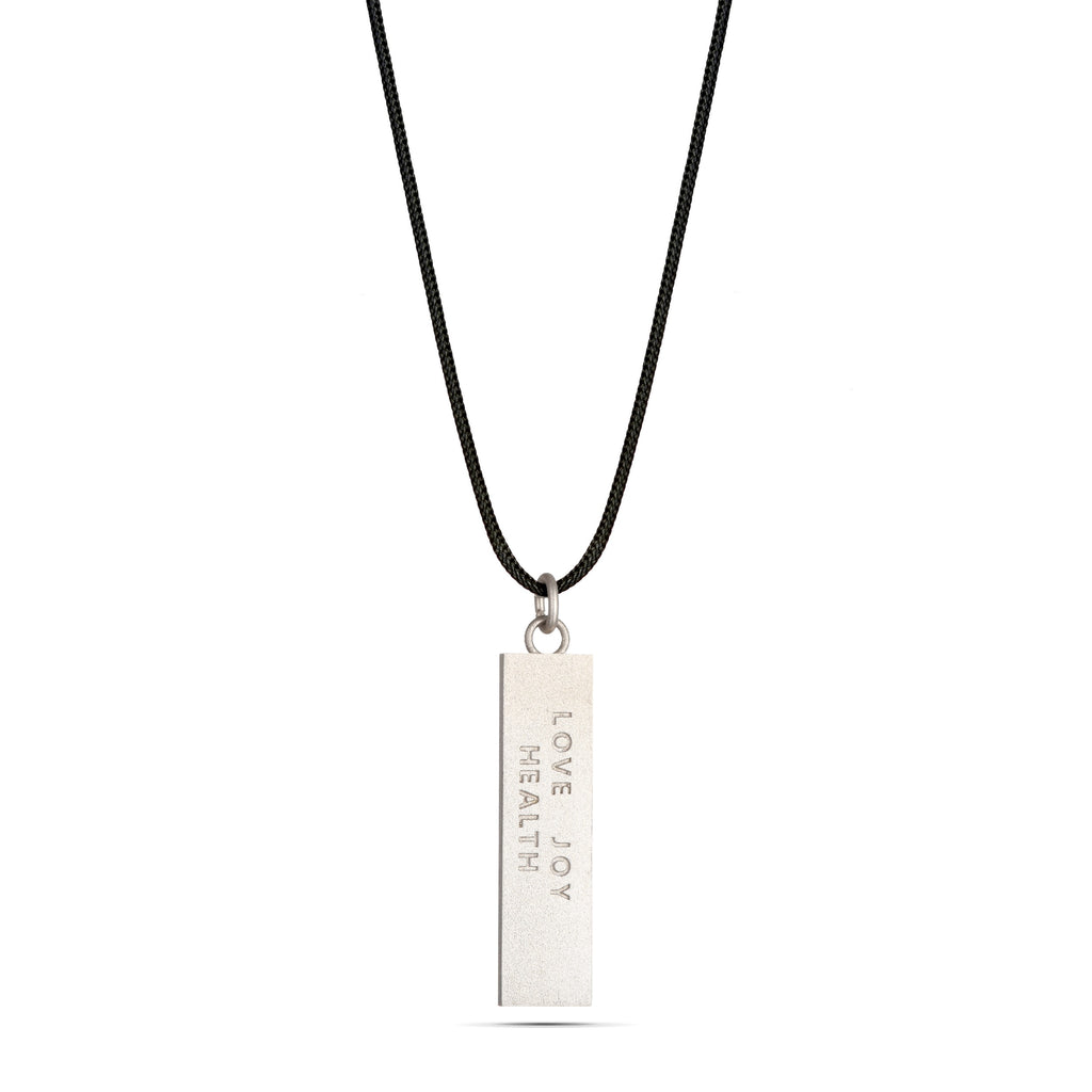 Bar Silver & Enamel Cord - available in 4 colors