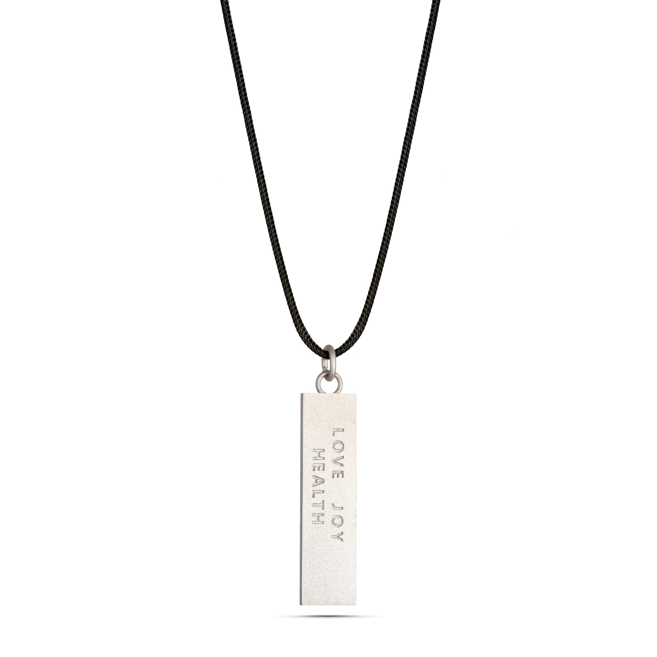Bar Silver & Enamel Cord - available in 4 colors