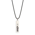 Bar Silver & Enamel Cord - available in 4 colors