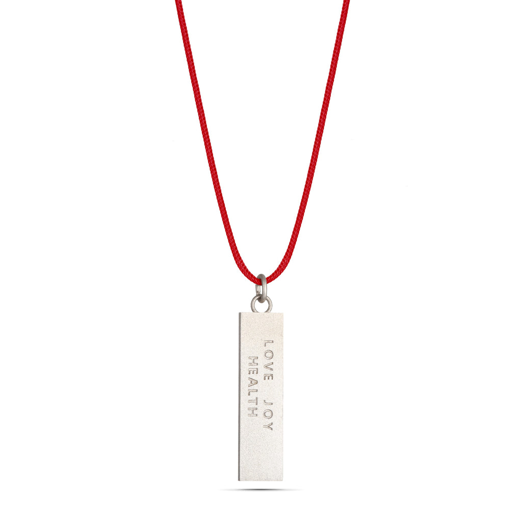 Bar Silver & Enamel Cord - available in 4 colors