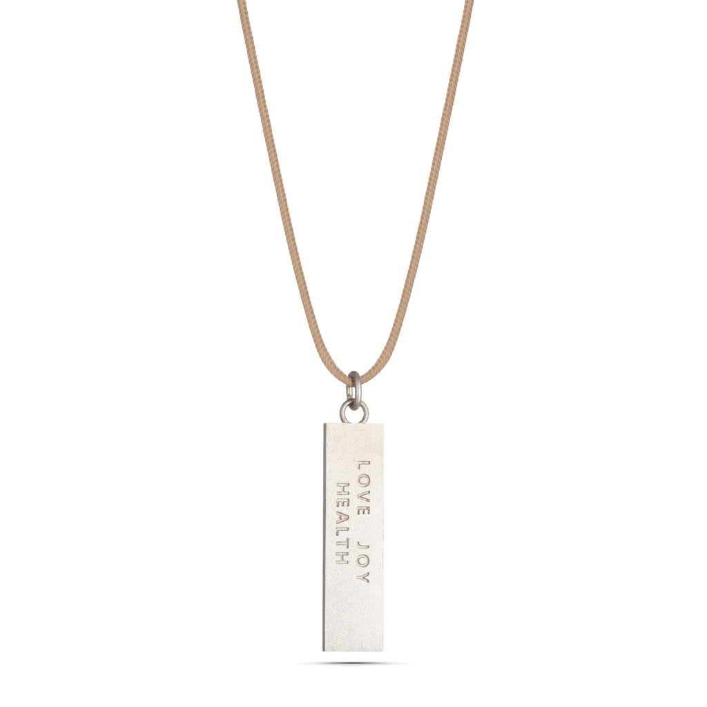 Bar Silver & Enamel Cord - available in 4 colors