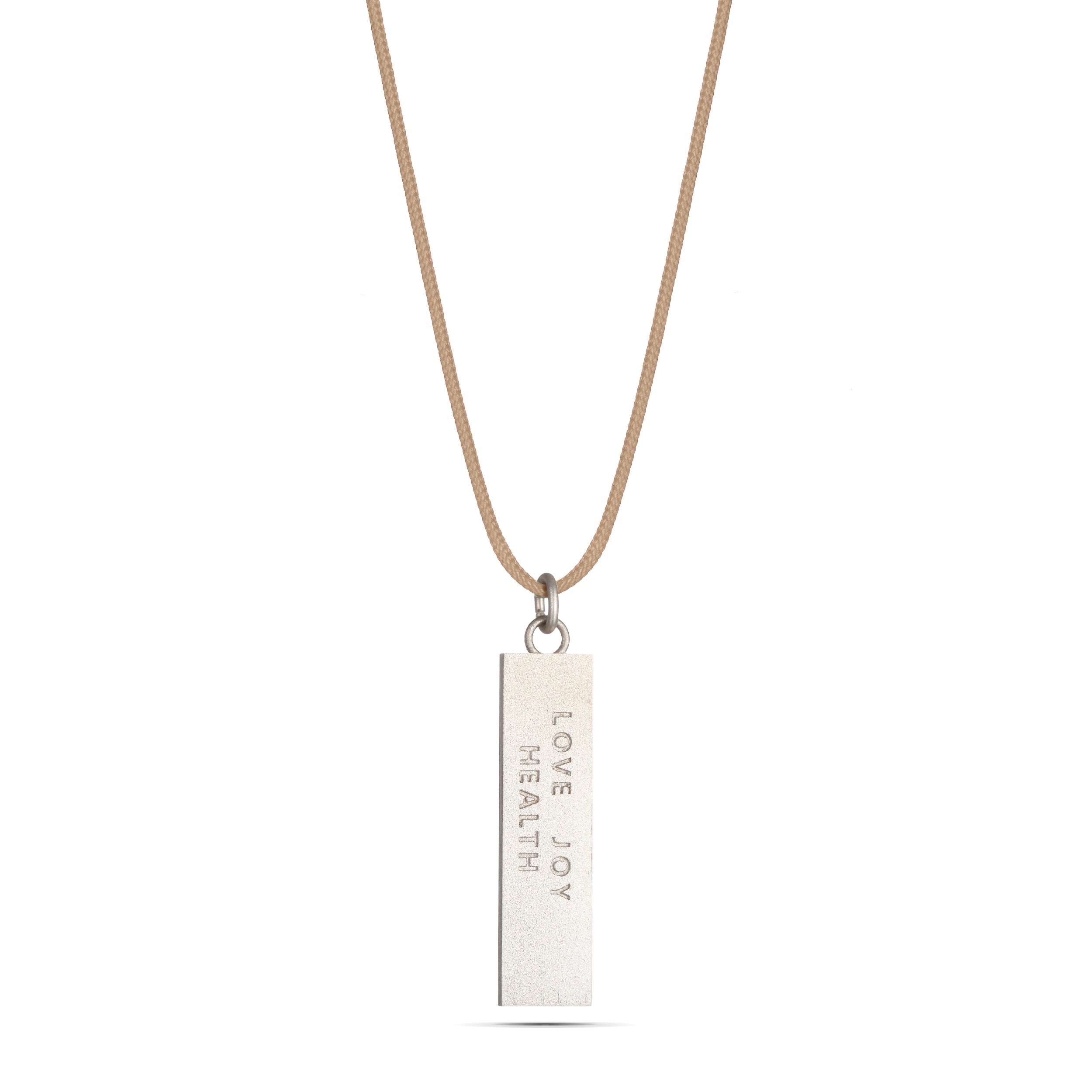 Bar Silver & Enamel Cord - available in 4 colors
