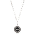 Endless Chain Medallion - Silver & Enamel